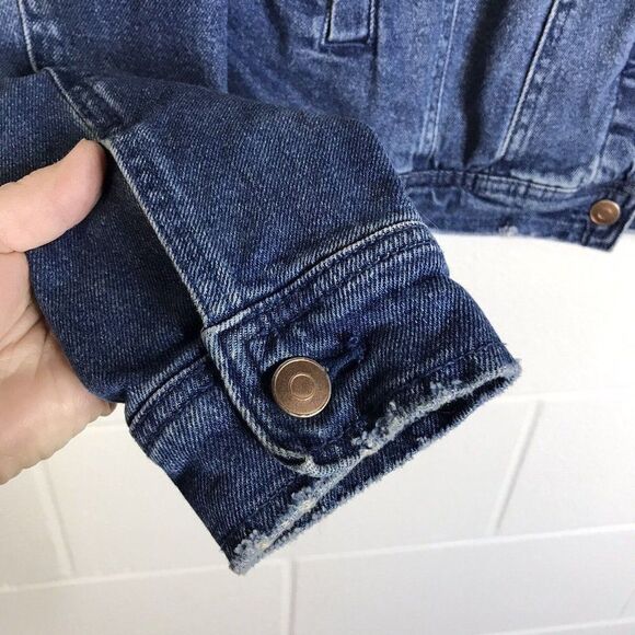 A New Day Womens Denim Jean Jacket "Hello Sunshine" Target 2017 Size Large - Picture 7 of 15